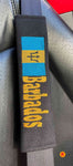 Barbados flag design Seat Belt Shoulder Cover Pads x 2