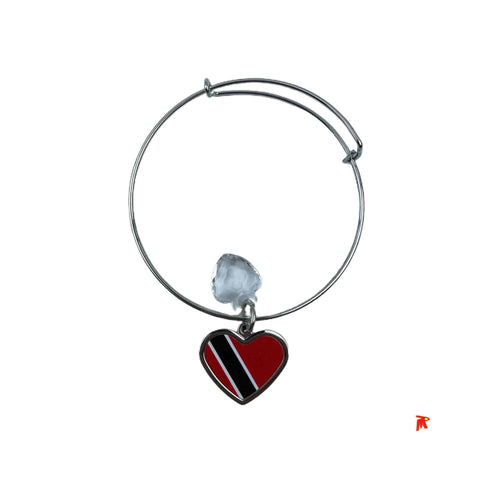 Trinidad Bracelet Adjustable Slide Heart with Heart Charm