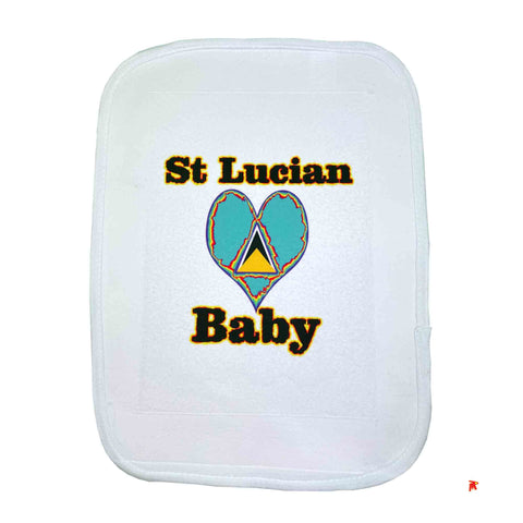 St.Lucian Baby Burp Cloth