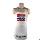 Union Jack flag British Foods/Happy Fathers day Kitchen Aprons