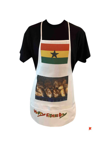 Ghana flag Happy Fathers Day Kitchen Aprons bbq chicken