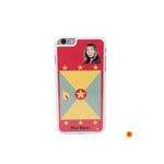 Grenada flag design with your photo & name iPhone Case