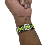 Jamaica Flag design Metal fashion bracelet