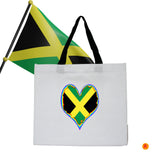 Caribbean Islands Black handle Tote Bags