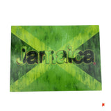 Jamaica Flag Design Food Glass Cutting Boards