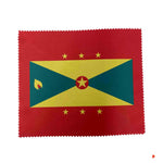 Grenada Flag Design Teardrop Hanging Earrings