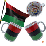 Pan Africa flag Happy Birthday Mug & Gift wrap paper
