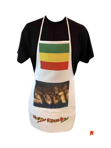 Pan Africa flag Happy Fathers Day Kitchen Aprons bbq chicken-gift