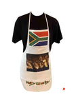 South Africa flag Happy Fathers Day Kitchen Aprons bbq chicken-gift