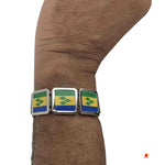 St.Vincent and the Grenadines Flag design Metal fashion bracelet