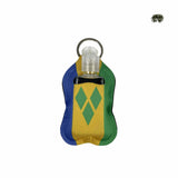 St.Vincent & the Grenadines  Sanitiser Holder/Pouch with Bottle Keyring
