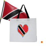 Caribbean Islands Black handle Tote Bags